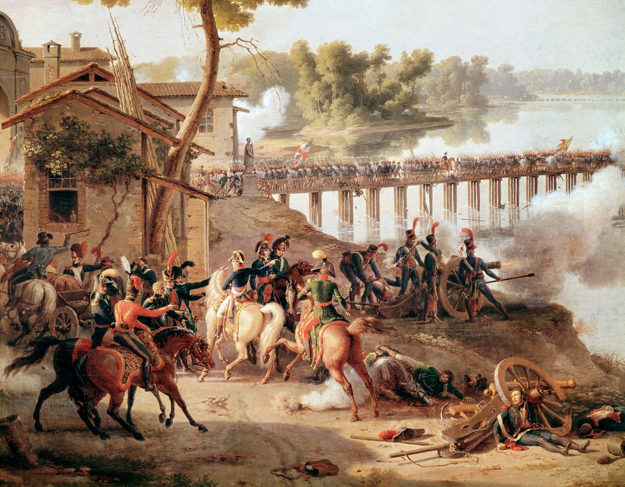 Napolyon Bonapart, Lodi Savaşı sırasında emir verirken by Louis Lejeune