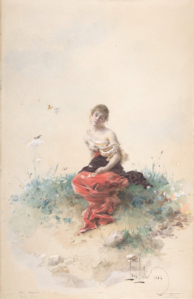 Kadın Figürü, 19. yüzyıl. by Louis Leloir