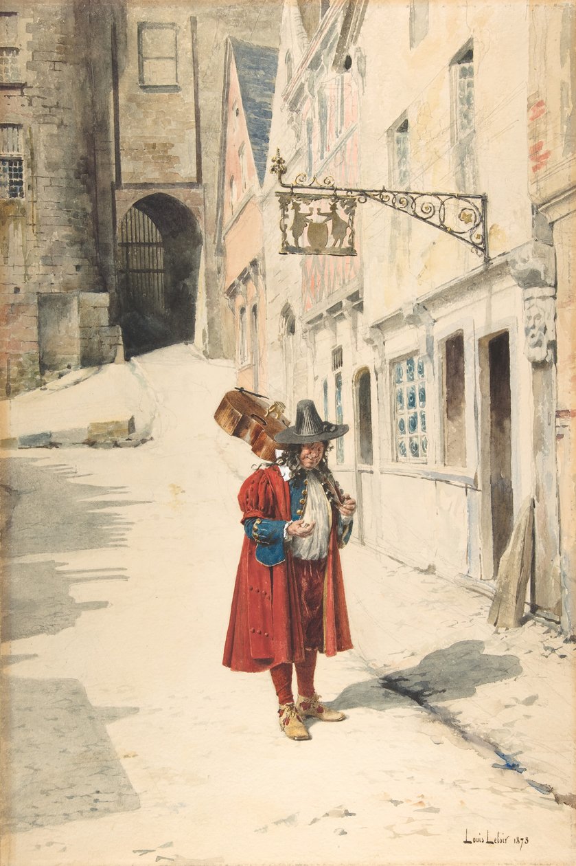 Gezici Ozan, Eski Nürnberg, 1843-84. by Louis Leloir