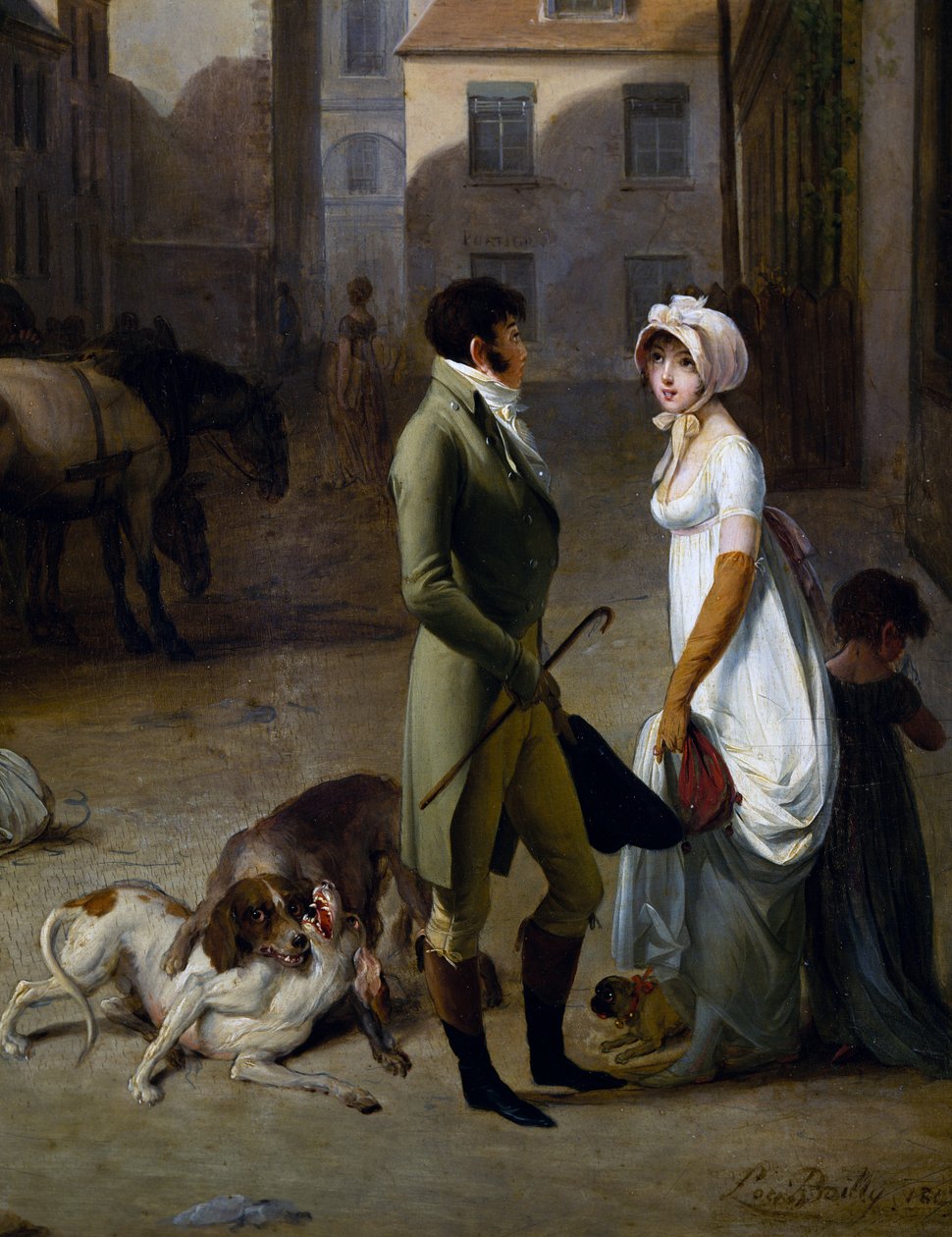 Posta Arabasının Messageries Avlusuna Gelişi by Louis Leopold Boilly