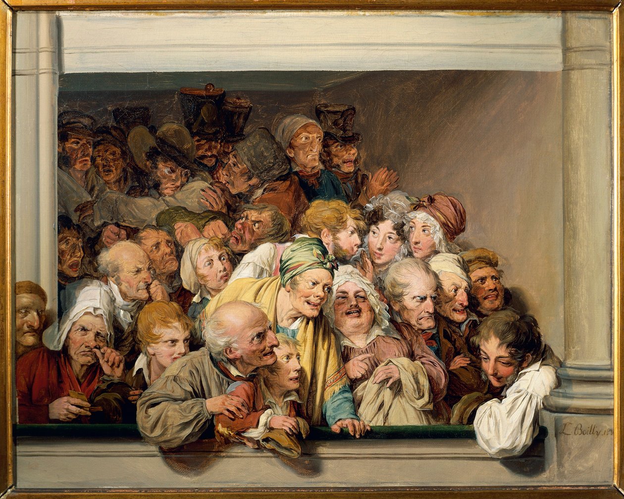 Fransa, Paris, Versailles, Tiyatro Kutusu ücretsiz performans gününde by Louis Leopold Boilly
