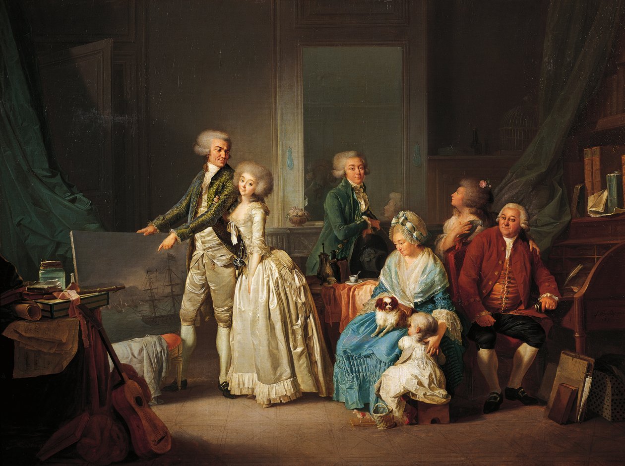 gohin ailesi by Louis Leopold Boilly