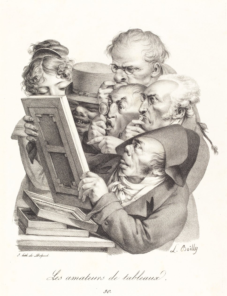 Resim Meraklıları by Louis Leopold Boilly