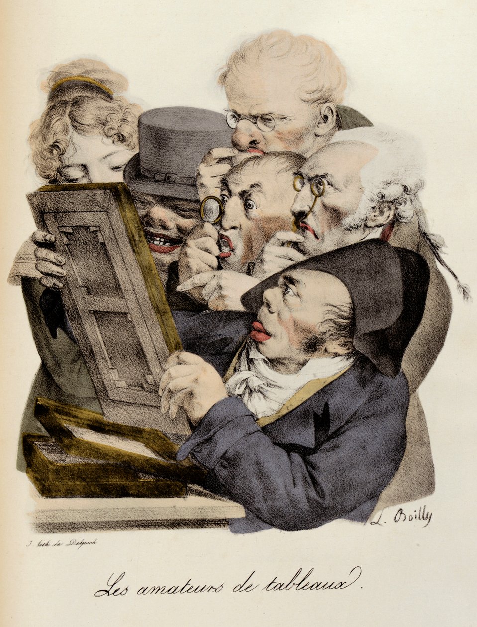 Resim sevenler Louis-Leopold Boilly (Louis Leopold Boilly) tarafından gravür by Louis Leopold Boilly