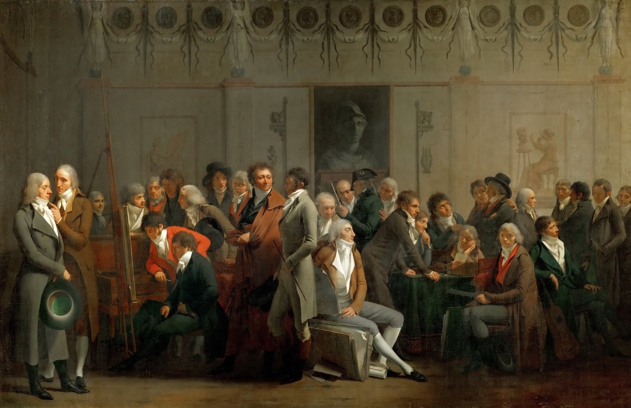 Sanatçıların İsabey Atölyesinde Buluşması by Louis Leopold Boilly