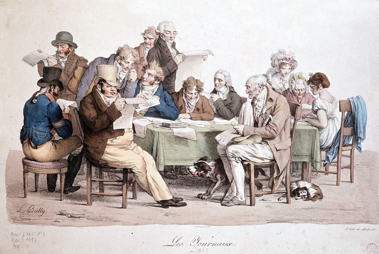 Gazete okuyan adamlar - Louis Boilly
