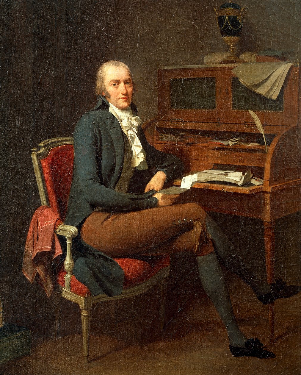 Masasında Oturan Adamın Portresi, Louis Leopold Boilly by Louis Leopold Boilly