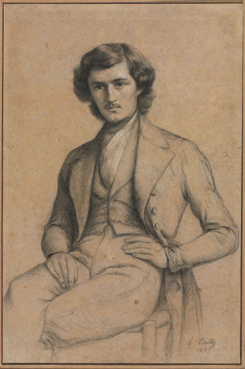 Genç Bir Adamın Portresi, 1837. by Louis Leopold Boilly