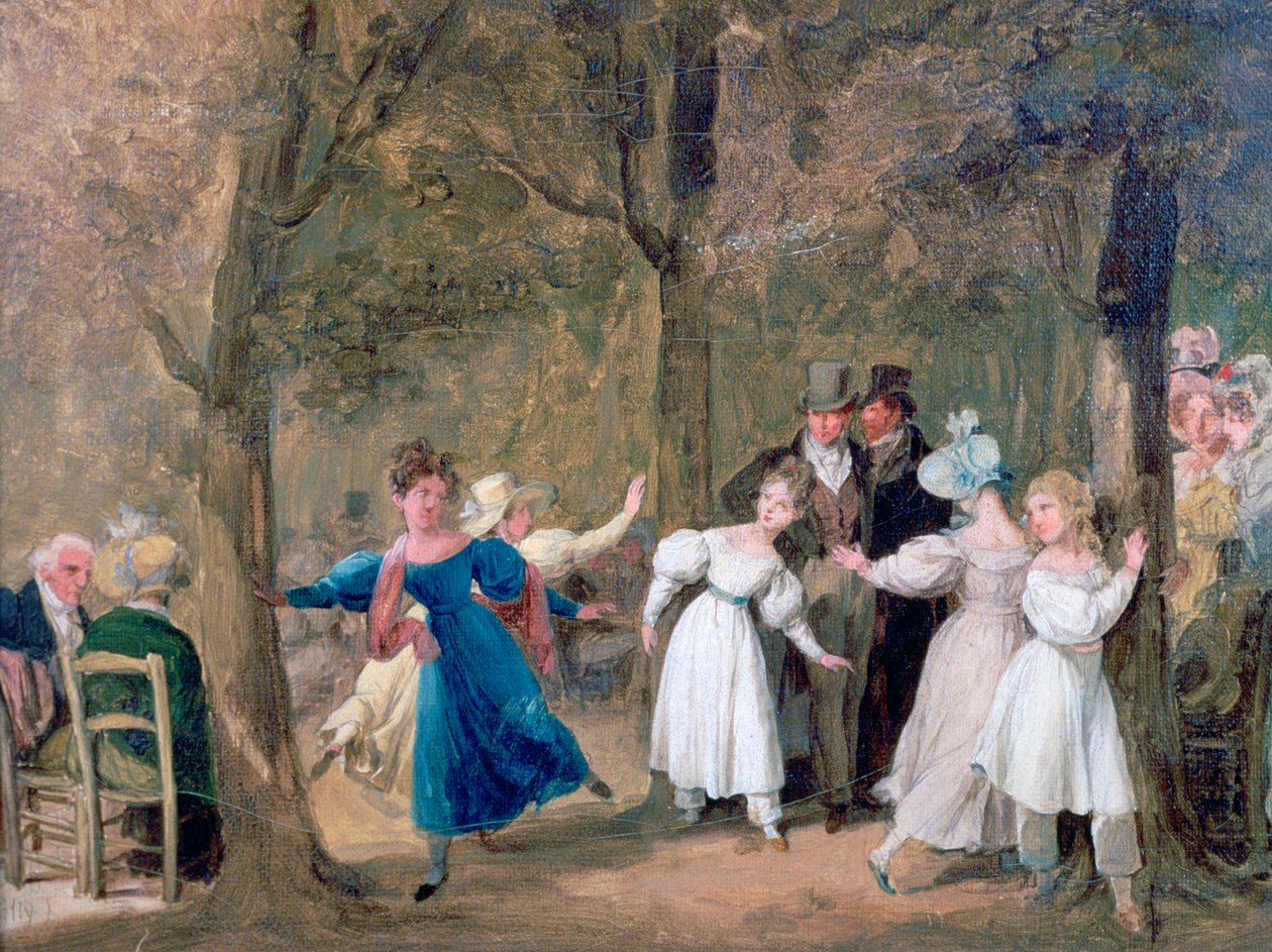 Lüksemburg Bahçelerinde Yeniden Birleşme, 1761-1845 by Louis Leopold Boilly