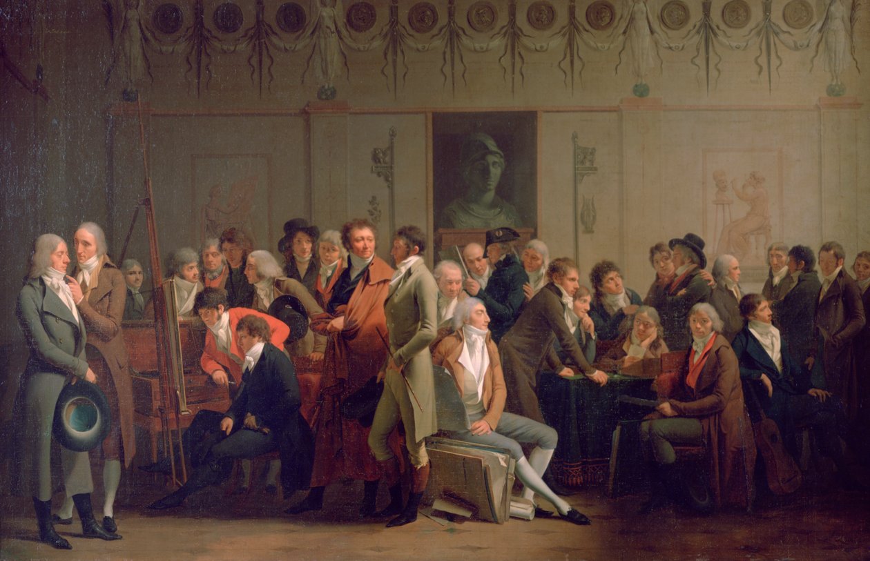 Sanatçıların İsabey Atölyesinde Buluşması, 1798 by Louis Leopold Boilly