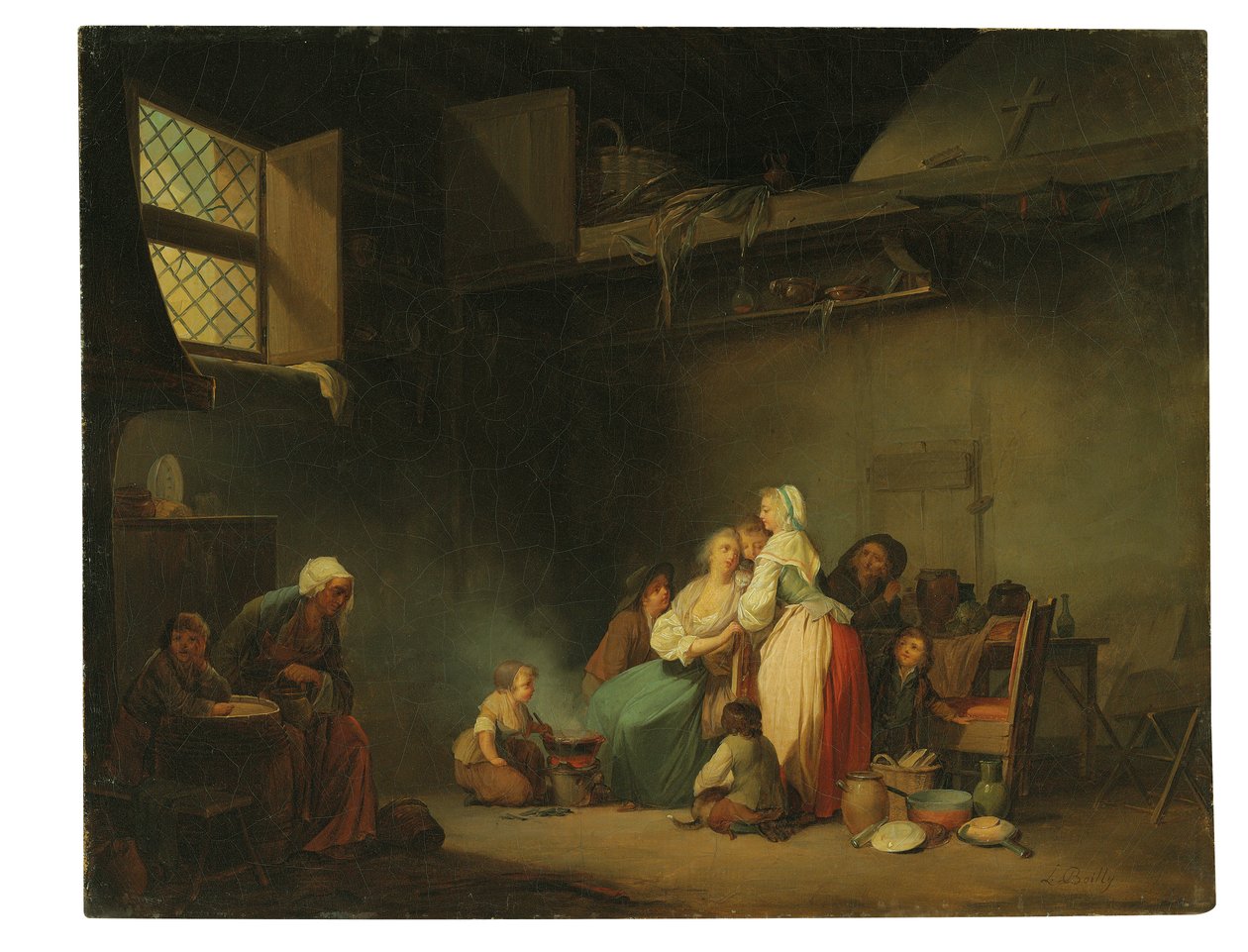 kediler için çorba by Louis Leopold Boilly