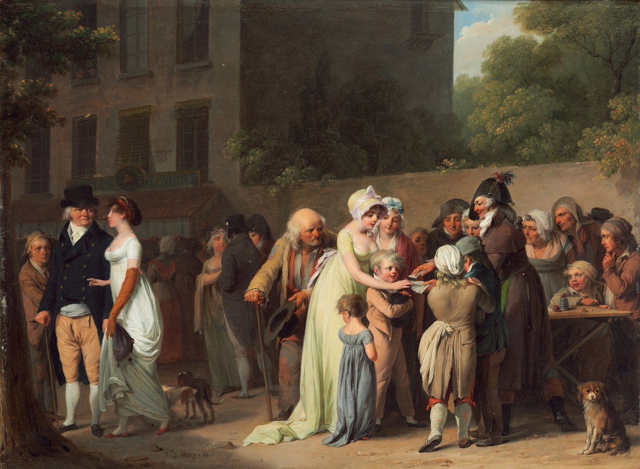 Bulvardaki Keskin Kart, 1806. by Louis Leopold Boilly