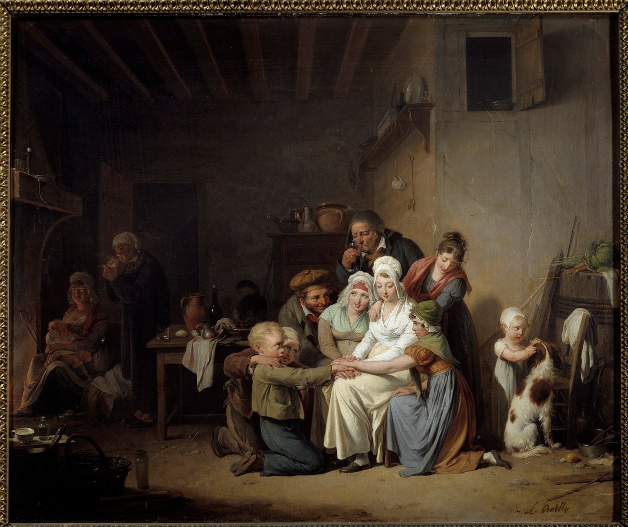 Louis Leopold Boilly (1761-1845) tarafından Sığır Ayak Boyama Oyunu by Louis Leopold Boilly