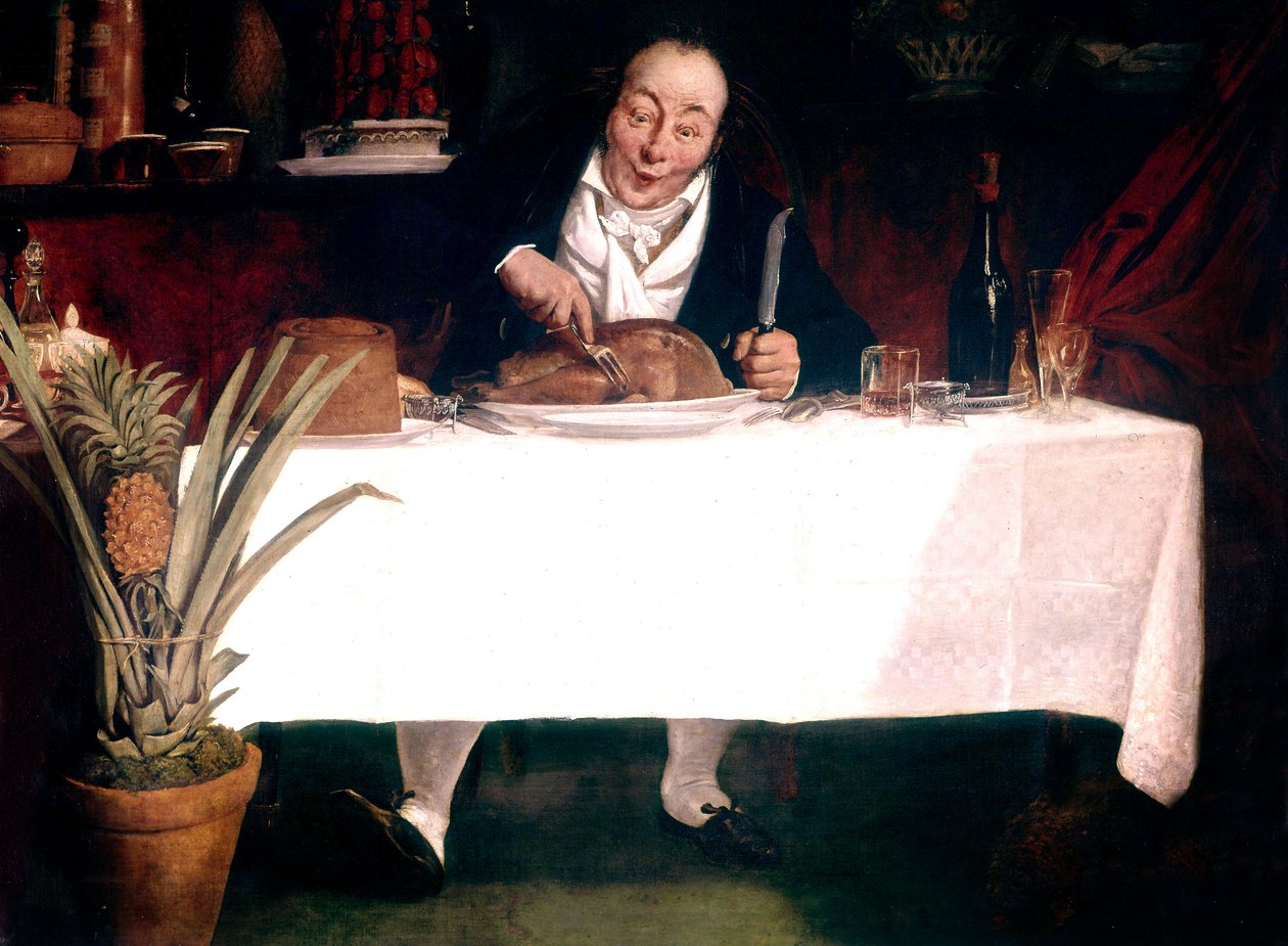 Gourmand: Hindi yiyen adam by Louis Leopold Boilly