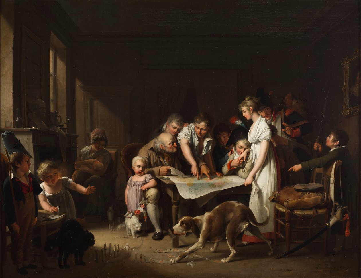 Büyük Ordu Bülteninin Okunması by Louis Leopold Boilly