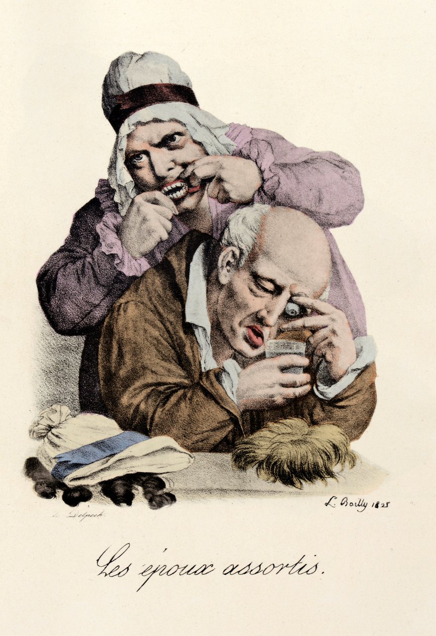 Çeşitli makaralar Louis-Leopold Boilly (Louis Leopold Boilly) tarafından Gravür by Louis Leopold Boilly