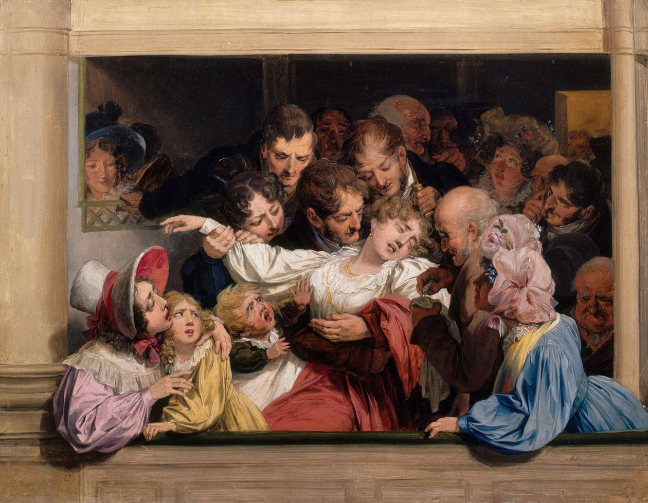 Melodramın etkisi Leffet du mélodrame, c. 1830. by Louis Leopold Boilly
