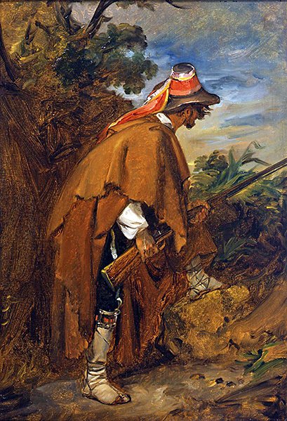 Haydut, c.1819-21 (tuval üzerine serilmiş kağıt üzerine yağlı boya) by Louis Leopold Robert