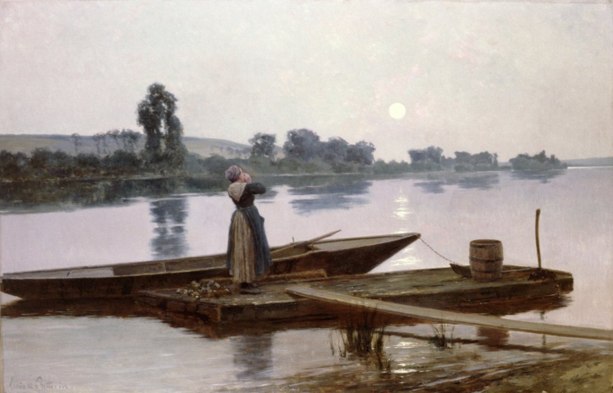 Akşam yemeği için onları eve çağırmak by Louis Lepoittevin