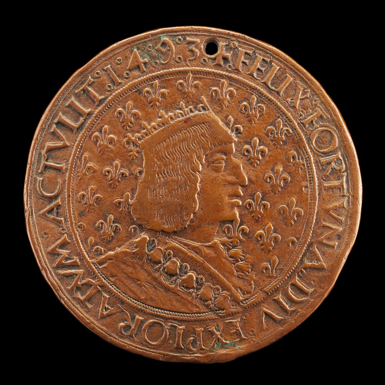 Charles VIII, 1470-1498, Fransa Kralı 1483 [ön yüz], 14931494 by Louis Lepère