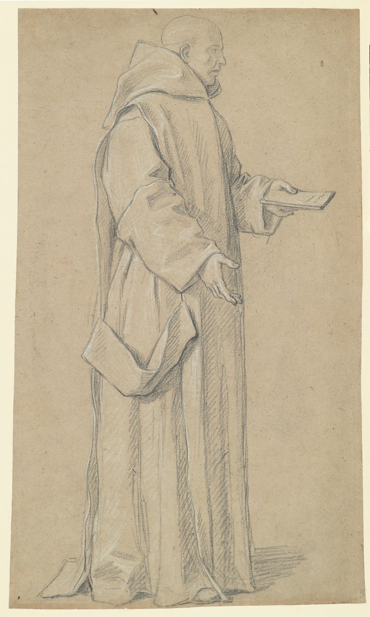 Ayakta keşiş (rekto) by Louis Licherie de Beurie