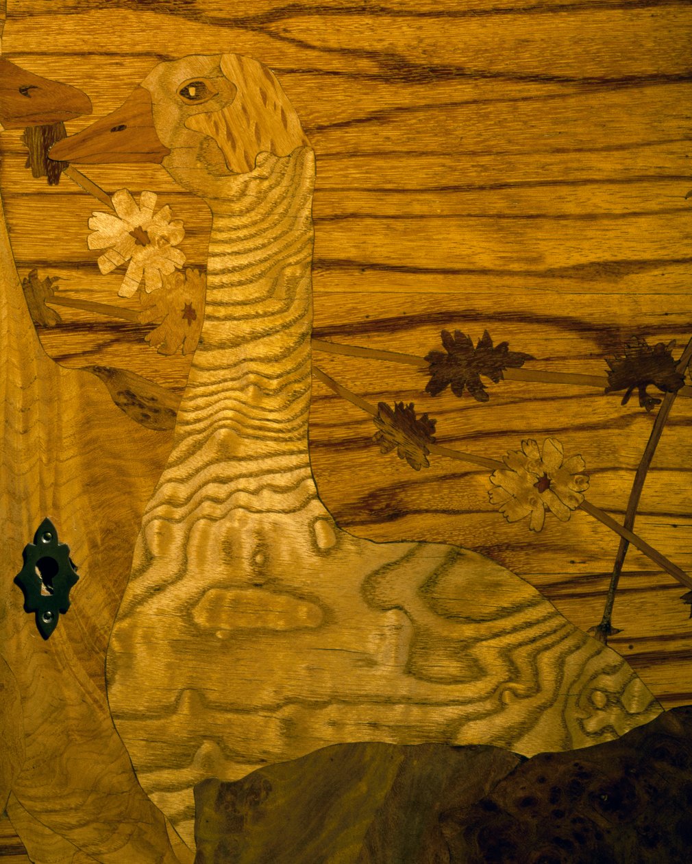 Art Nouveau tarzı maun ve meşe büfe by Louis Majorelle