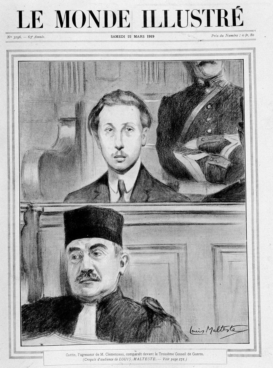 Yargı sahnesi. “” Georges Benjamin Clemenceau