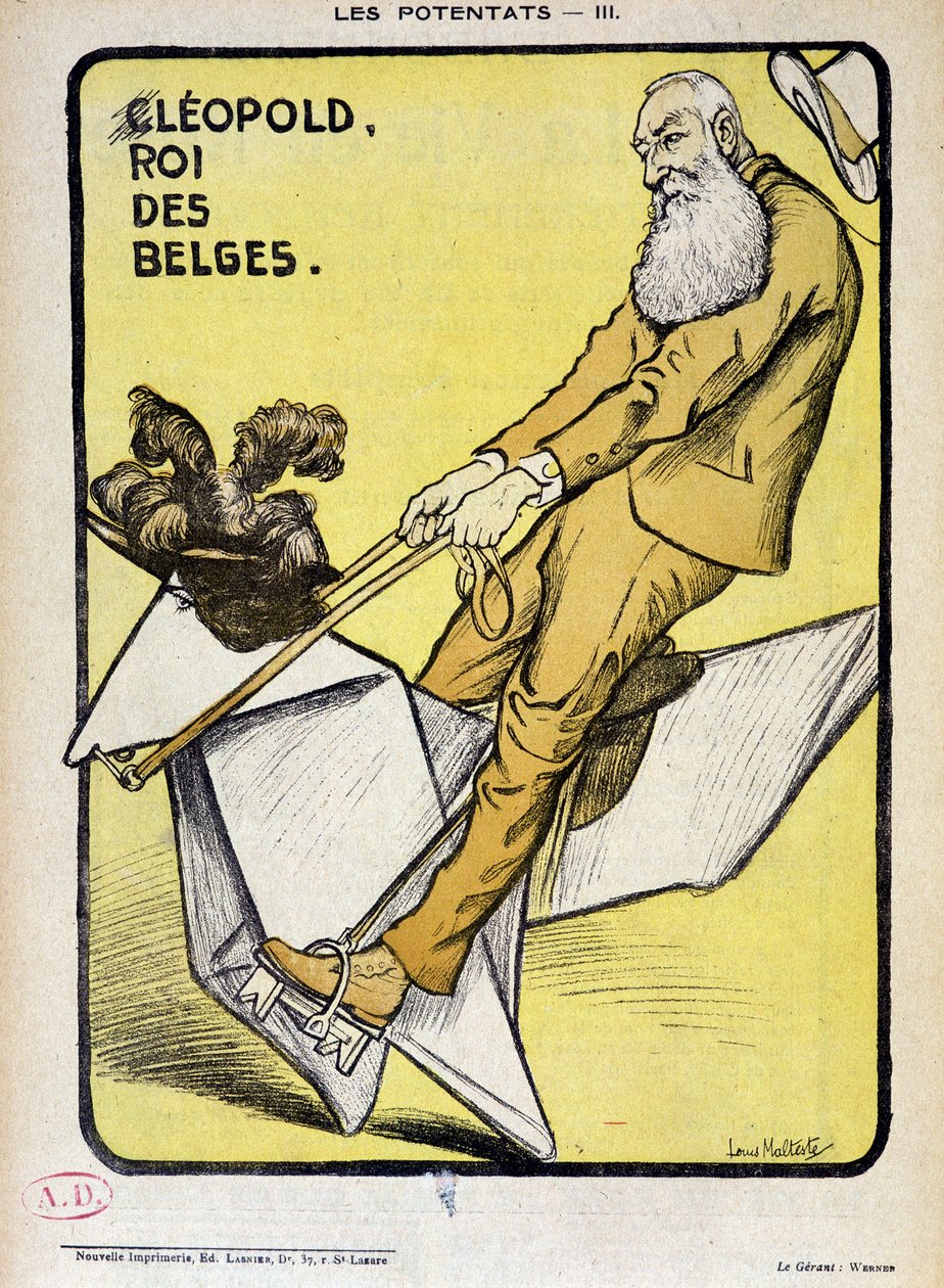 Kağıt at üzerinde Belçikalıların Kralı Leopold