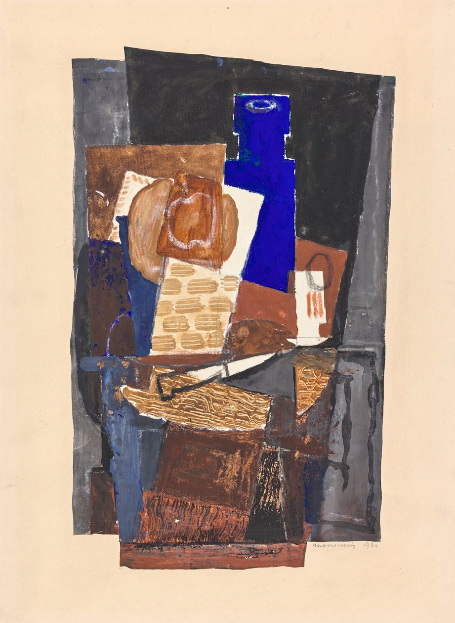 Bıçaklı Natürmort by Louis Marcoussis