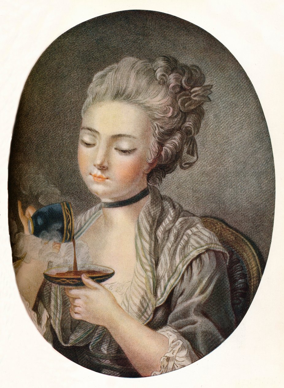 Kahve İçen Kız, c1774 by Louis Marin Bonnet