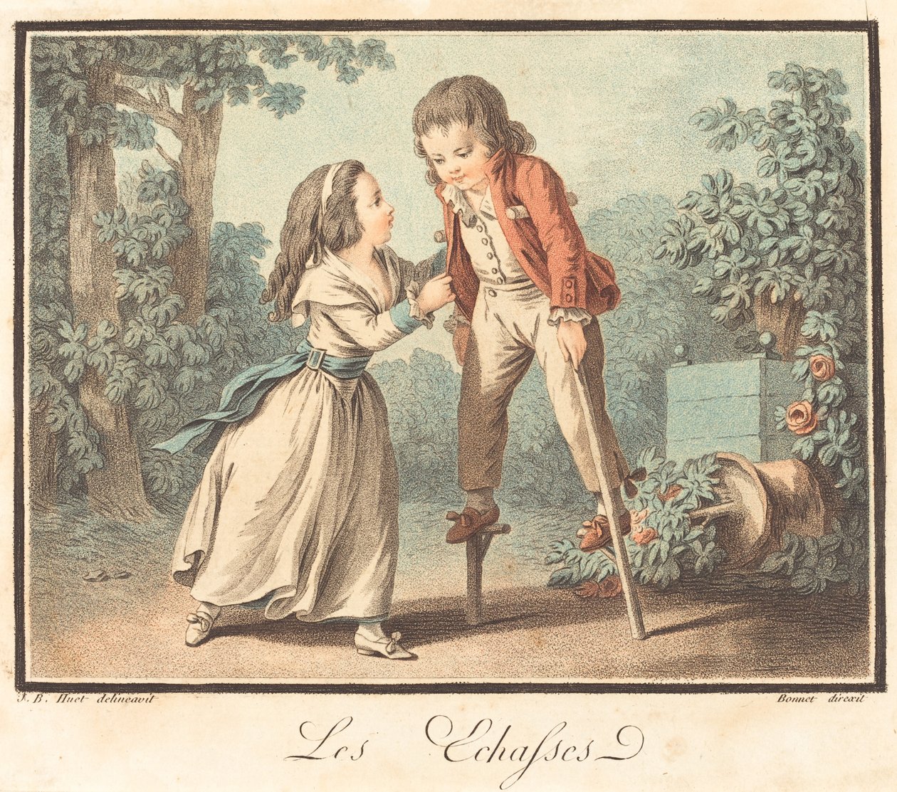 Stilts, c. 1790. by Louis Marin Bonnet