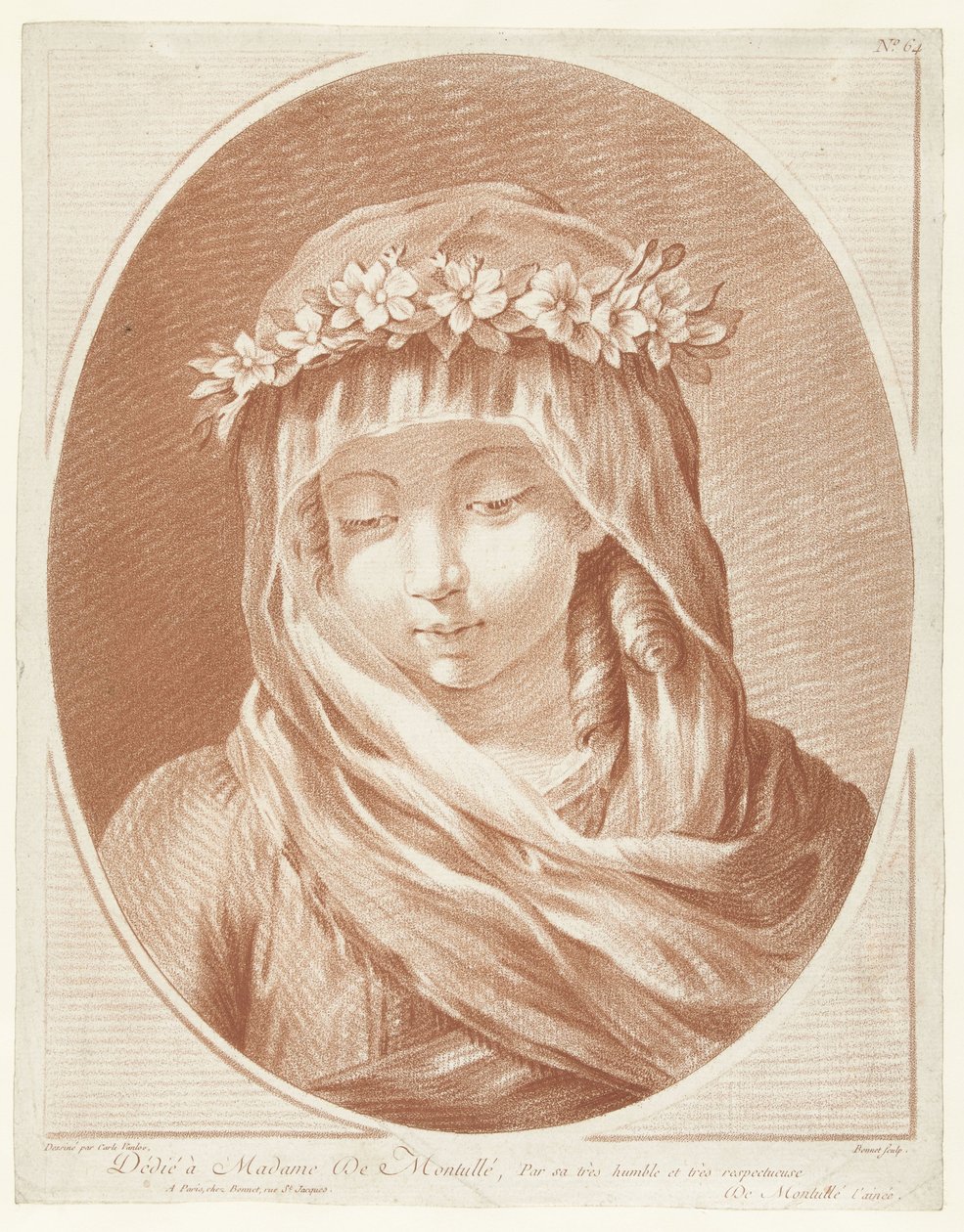 Rahipler rahibe başı by Louis Marin Bonnet
