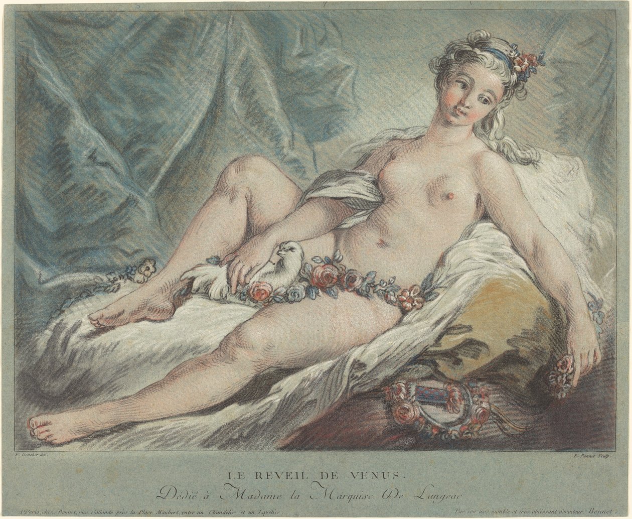 Venüs Yükseliyor by Louis Marin Bonnet after François Boucher