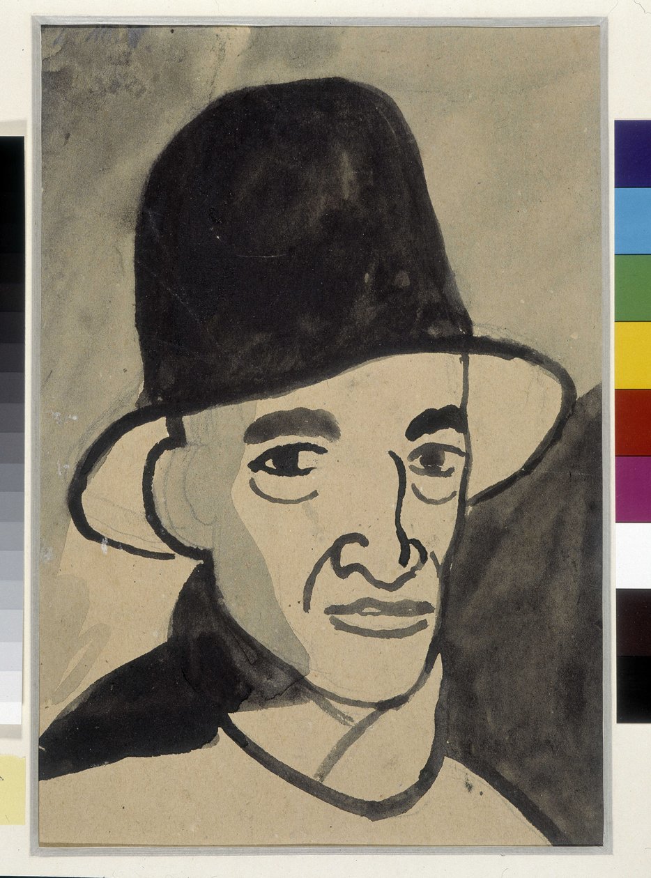 Louis Mathieu Verdilhan'ın (1875-1928) otoportresi, Musee Cantini, Marsilya. by Louis Mathieu Verdilhan