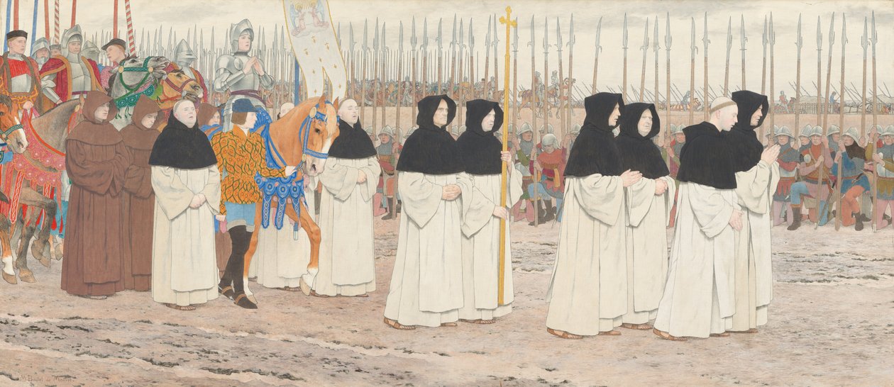 At Sırtında Zırhlı Hizmetçi (Joan of Arc serisi: III) by Louis Maurice Boutet de Monvel