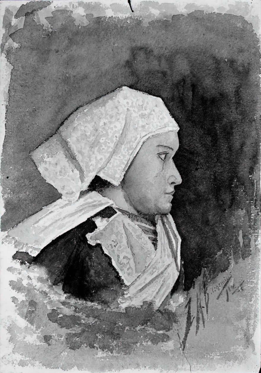 Brittany Köylü Kadın, 1884. by Louis Michel Eilshemius