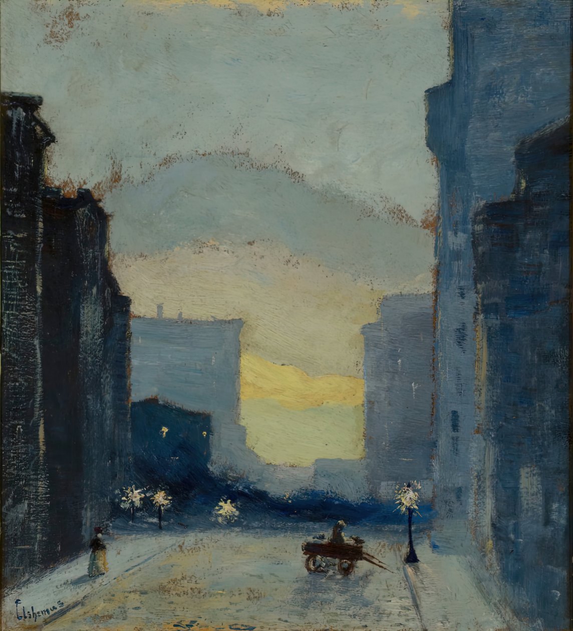 Doğu Yakası, New York, c. 1908. by Louis Michel Eilshemius