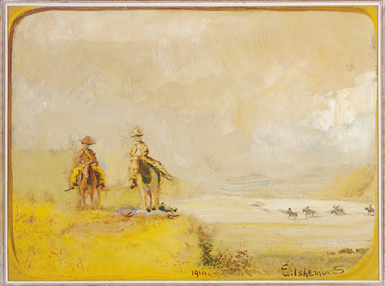 Atlı İzciler by Louis Michel Eilshemius