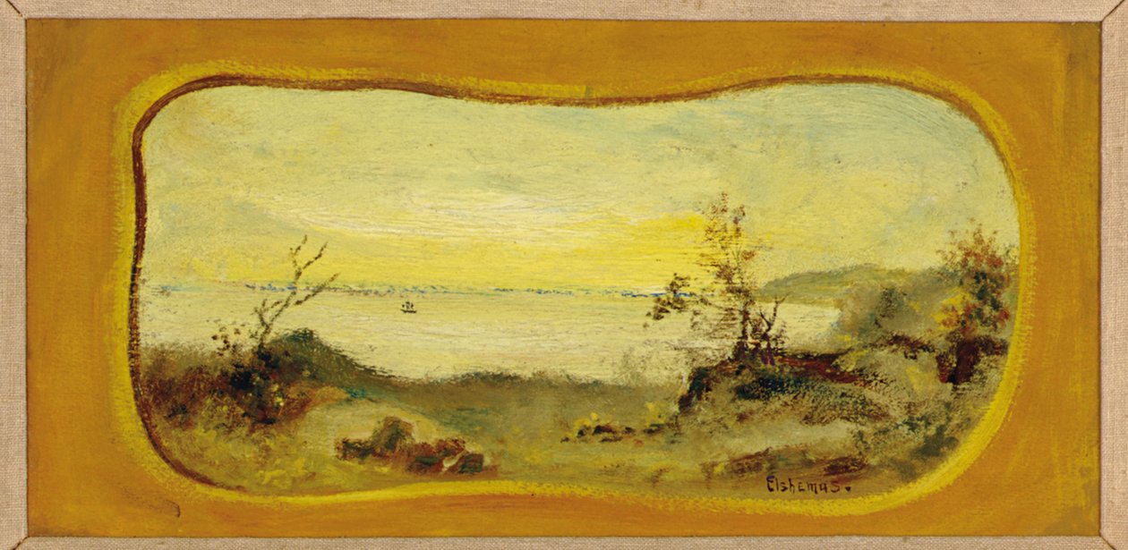 Su Temizleme (masonit üzerine yağ) by Louis Michel Eilshemius
