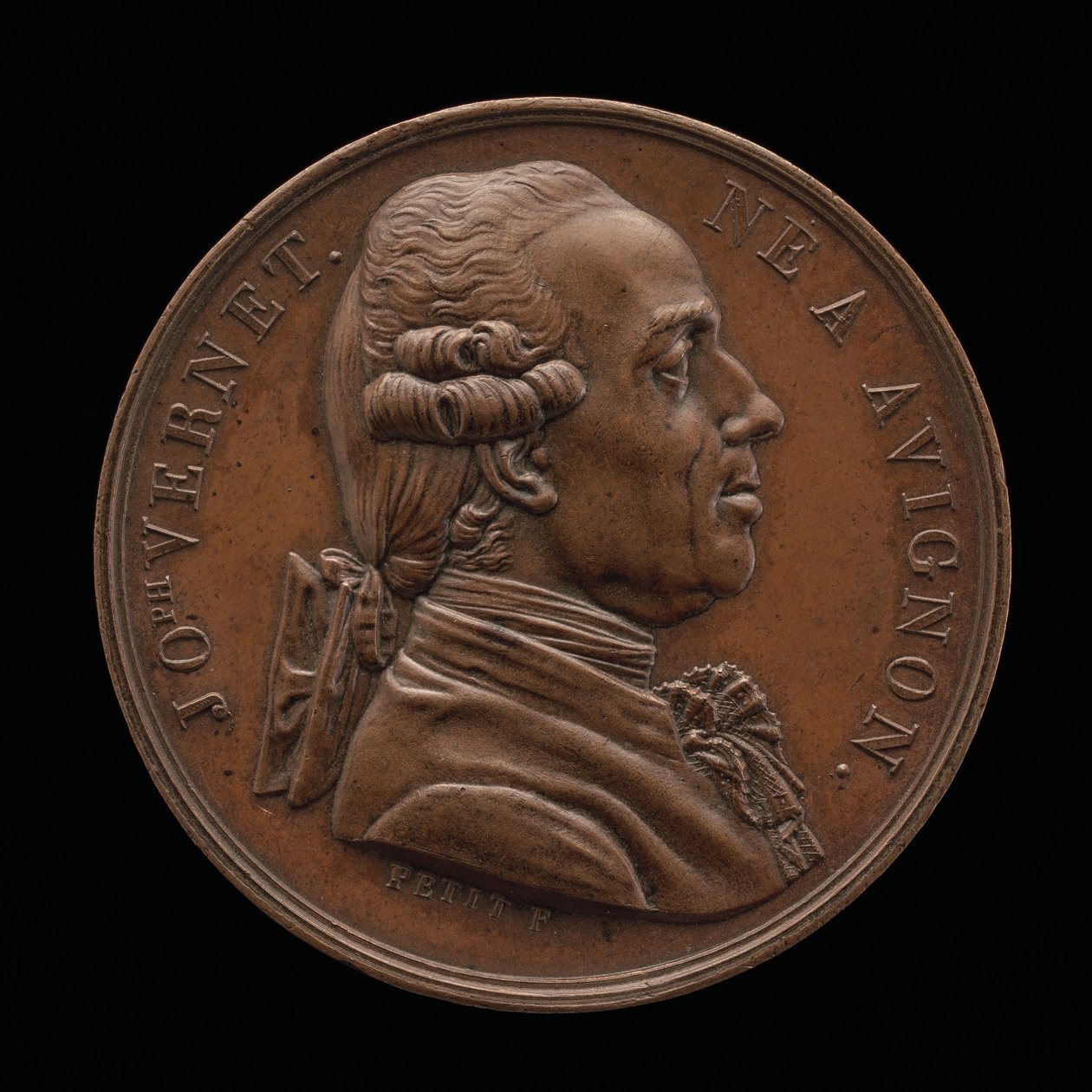 Claude-Joseph Vernet, 1714-1789, Ressam [ön yüz], 1826. by Louis Michel Petit