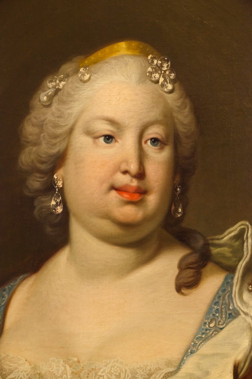 Portekizli Barbara veya Bragançalı (detay) by Louis Michel van Loo