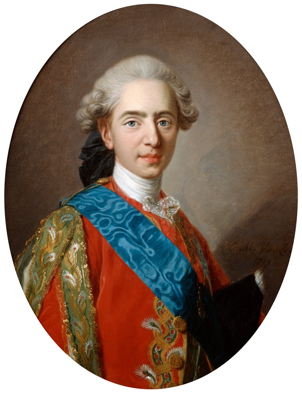 Duc de Berry, daha sonra Kral Louis XVI, 15 yaşında, c1769 by Louis Michel van Loo