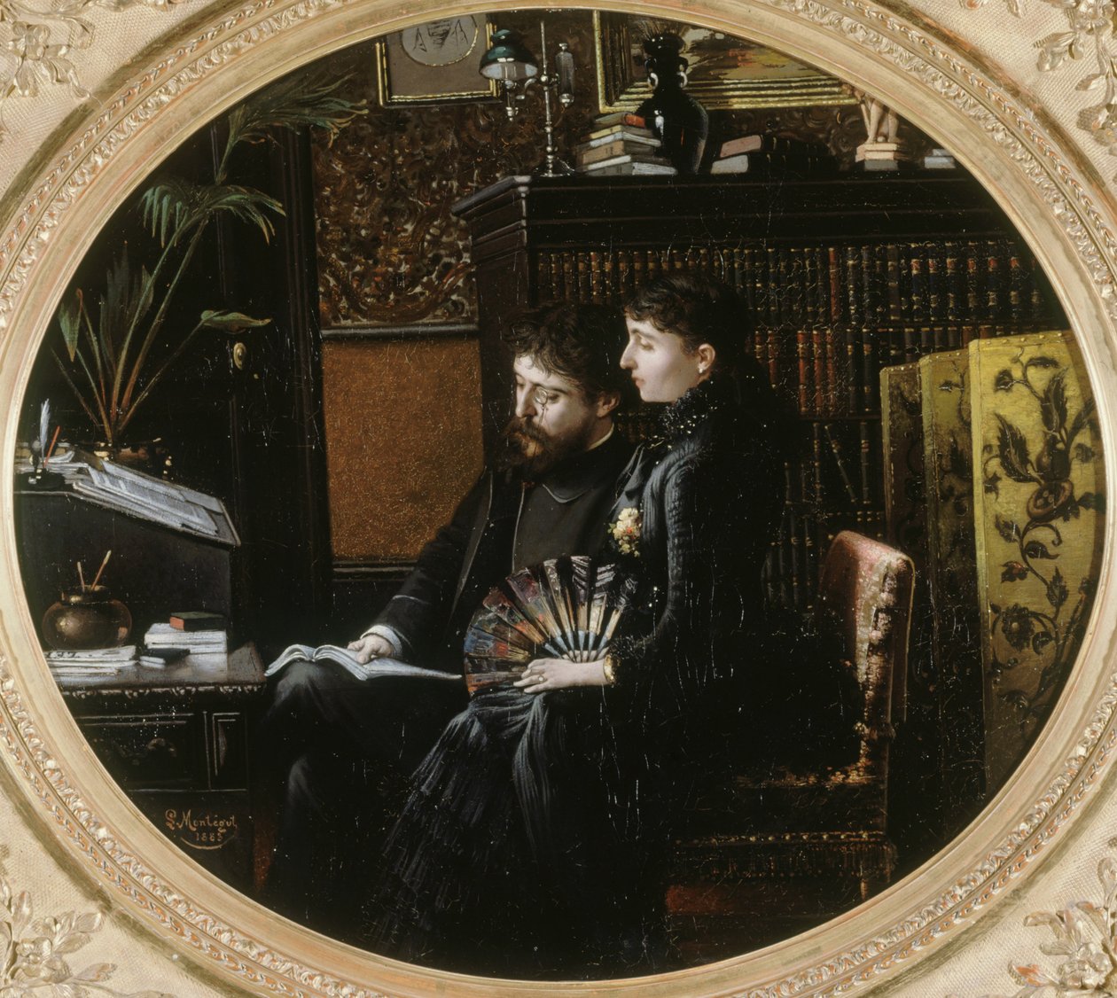 Alphonse Daudet 1840-1897 ve eşi kızlık soyadı Julie Allard