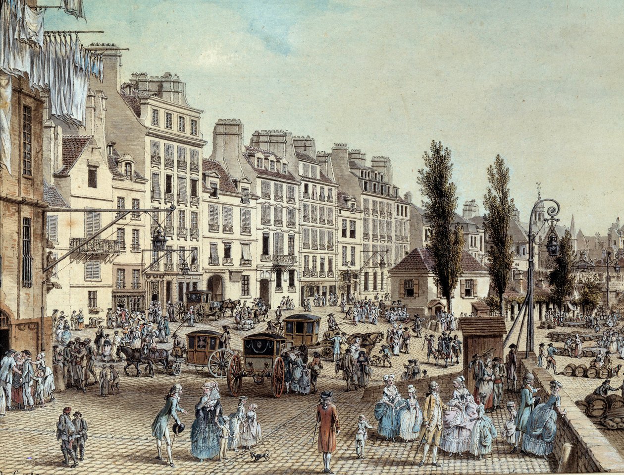 Seine kıyısında 1782 Promenades Paris