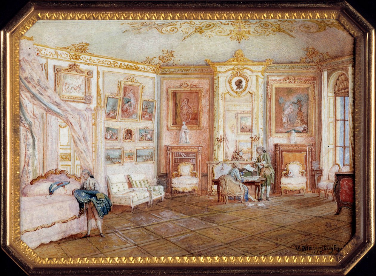 Louis Nicolas Van Blarenberghe (1716-1794) tarafından Louis XV
