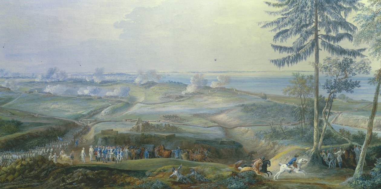 6-19 Ekim tarihleri arasında yorktown'ın merkezi by Louis Nicolas van Blarenberghe