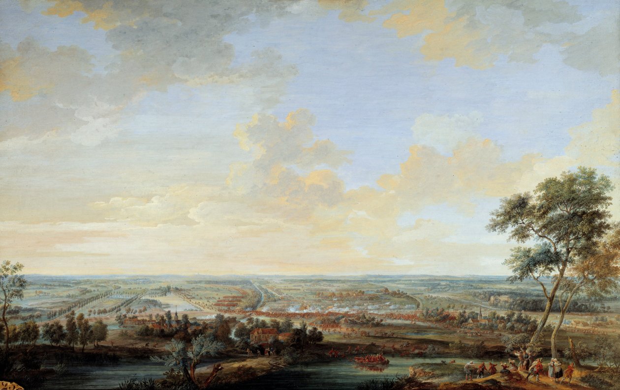Avusturya Veraset Savaşı (1741-1748): “” Melle Savaşı, 9 Temmuz Chayla Vikontu tarafından kazanıldı by Louis Nicolas van Blarenberghe