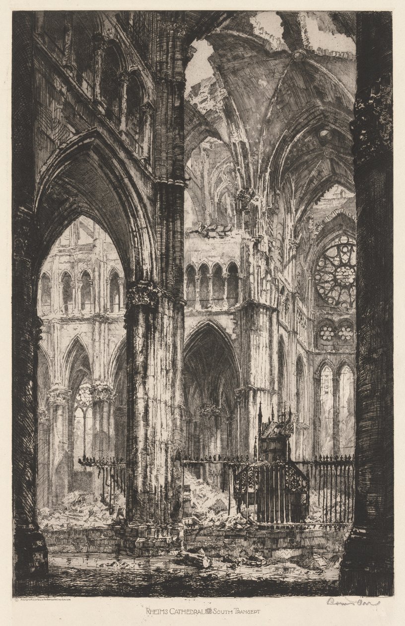 Reims Katedrali, Güney Transept by Louis Orr