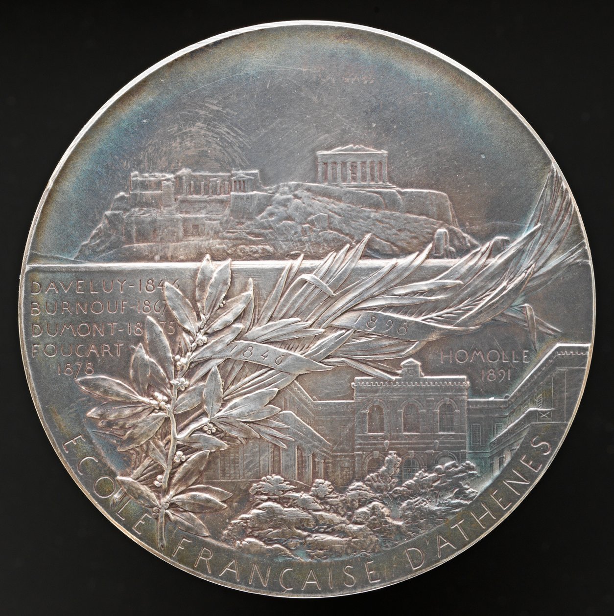 Atina Fransız Okulu [ters], 1898. by Louis Oscar Roty