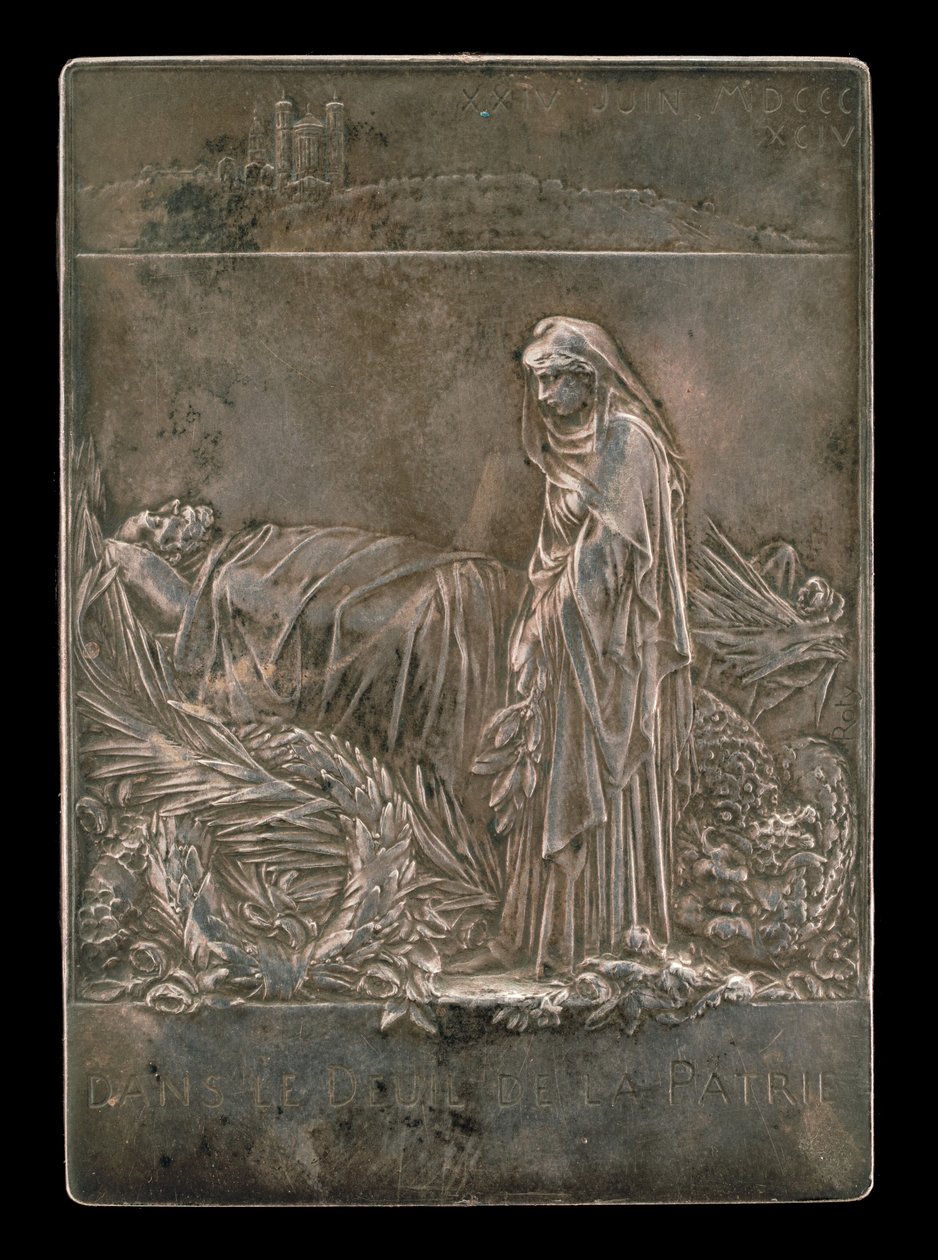 Fransa Cumhurbaşkanının Yasını Tutuyor [ters], 1894. by Louis Oscar Roty